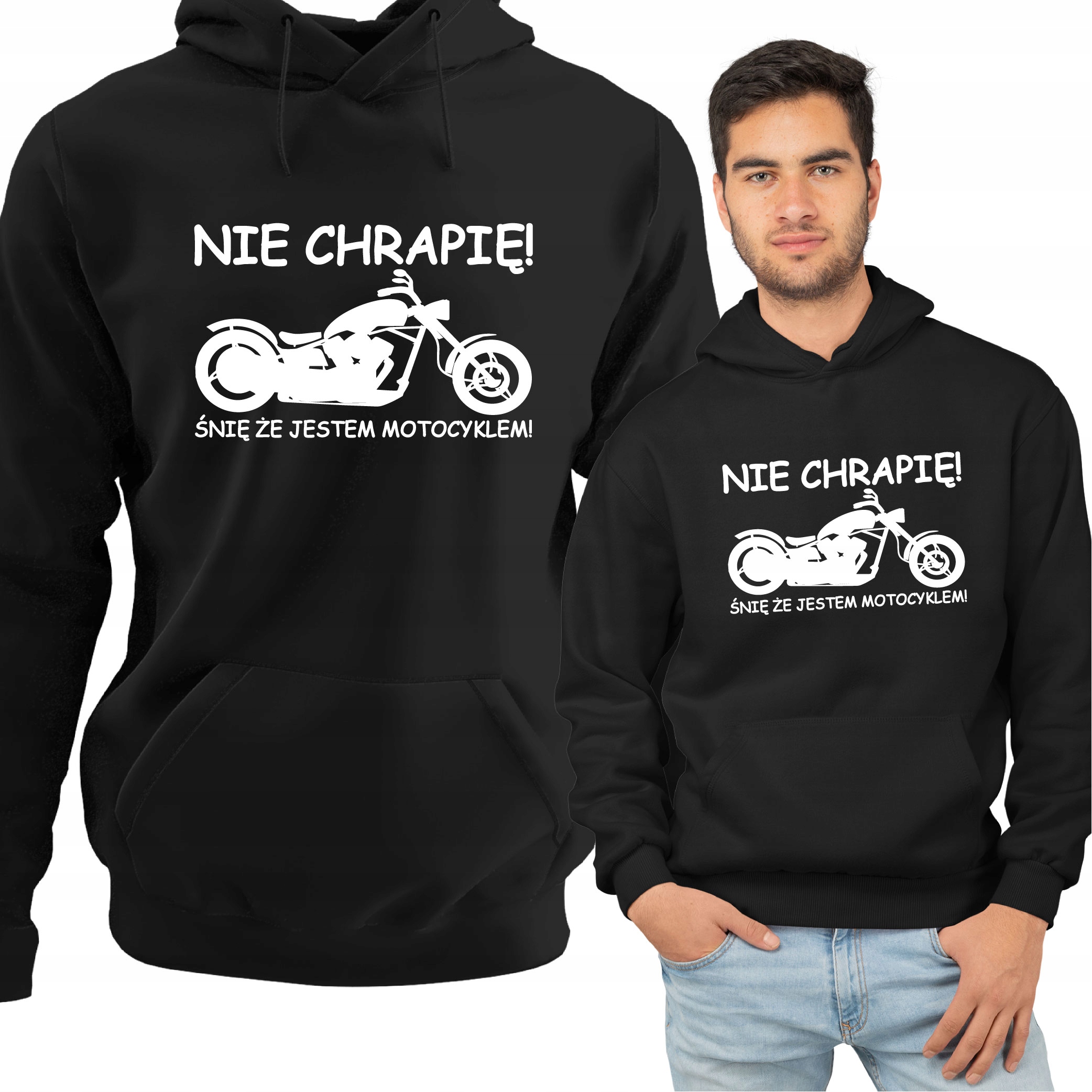 

Śmieszna Zabawna Bluza Z Motocyklem Chopper Harley