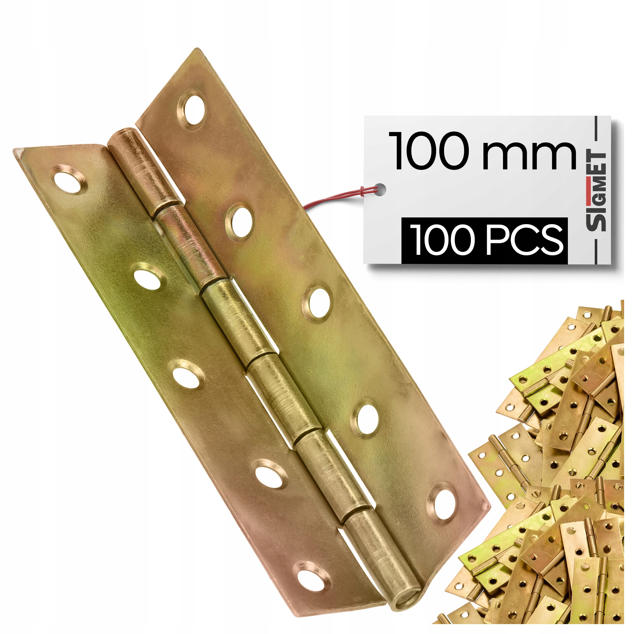 100 x Nábytkový splétaný závěs 100 x 43 mm ocel pozink skříňky dveře nábytek
