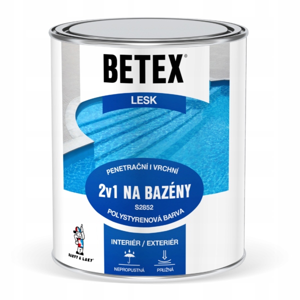 Farba do basenów, oczek 2w1 Niebieska 4 kg Betex