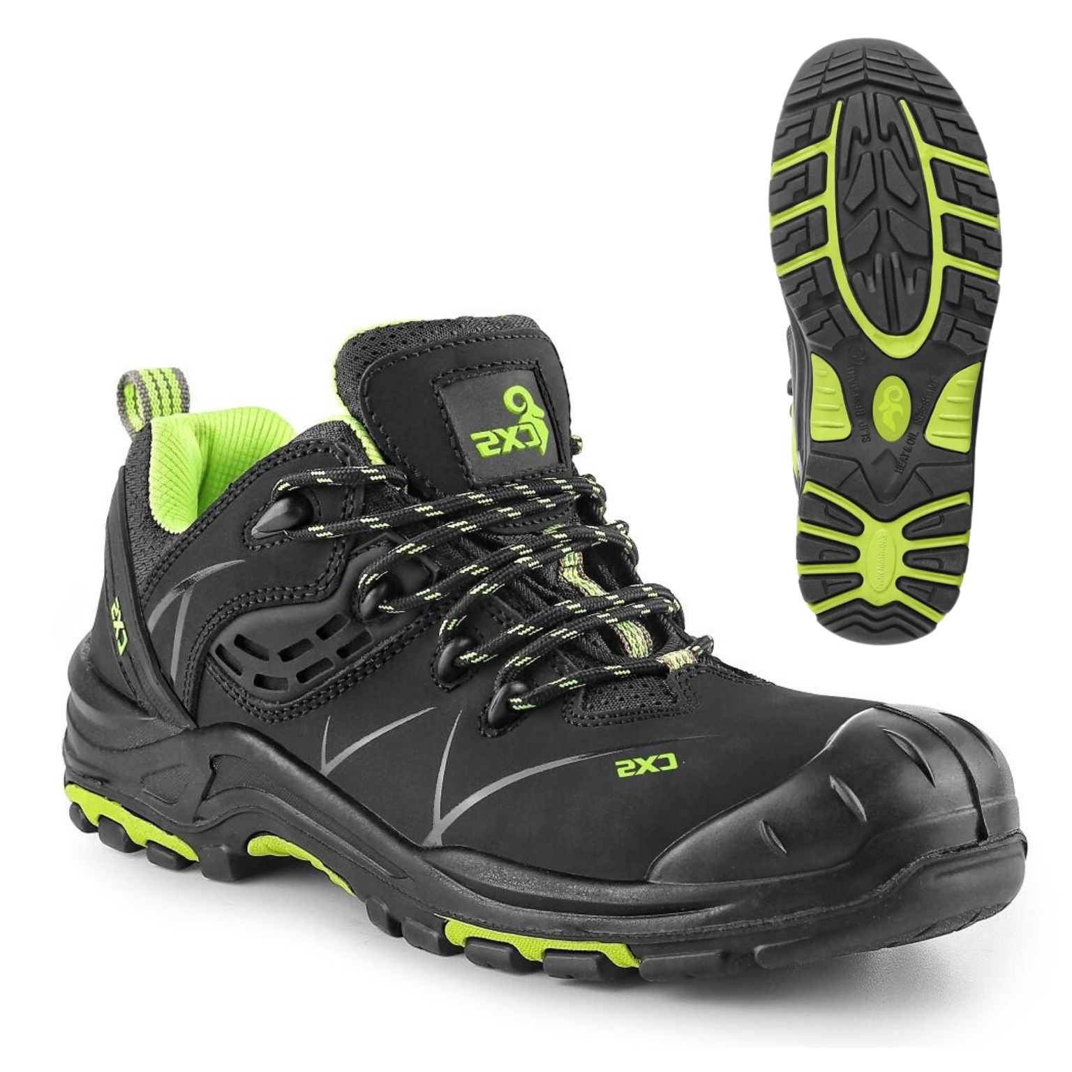 Buty Robocze Półbuty Nubuk Antypoślizgowe Ochronne Mocne Solidne 45