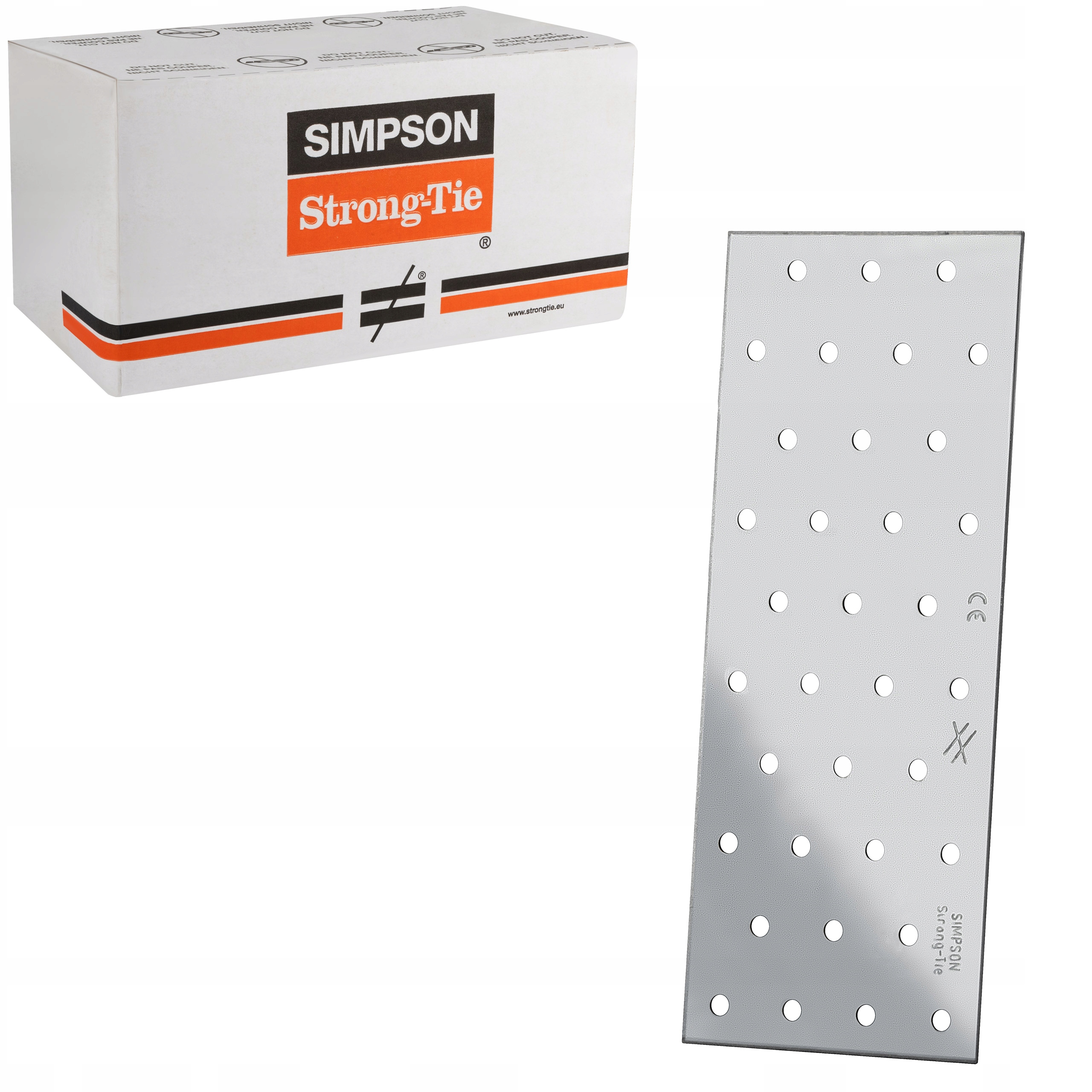 Tesárske spojky ploché 80x200mm 50ks Perforované dlaždice Simpson NP20