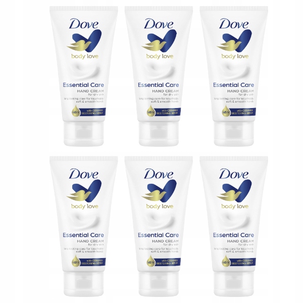 6x krém na ruce Dove Body Love Essential Care 50 ml