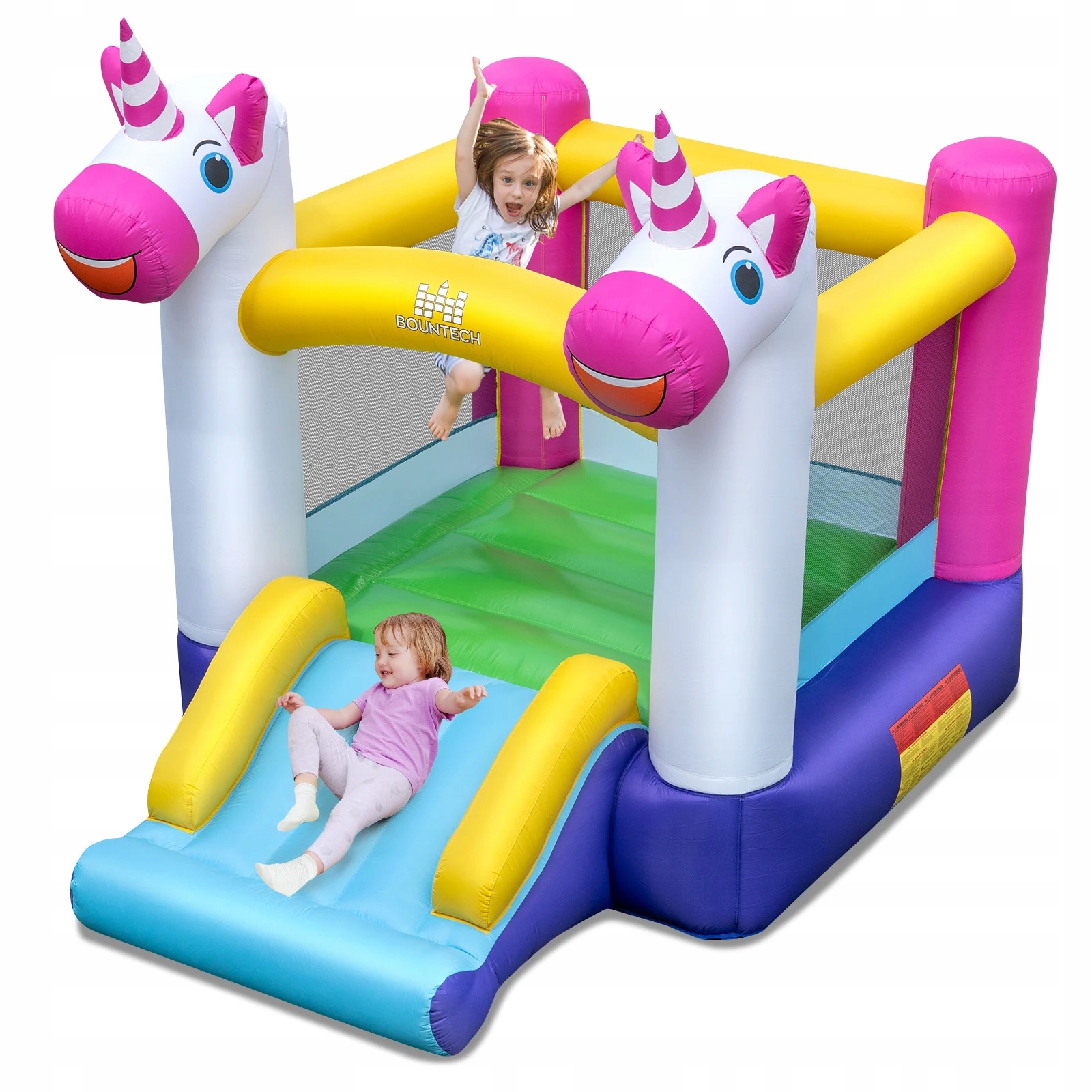 Dmuchany zamek ze zjeżdżalnią i trampoliną Dmuchany plac zabaw
