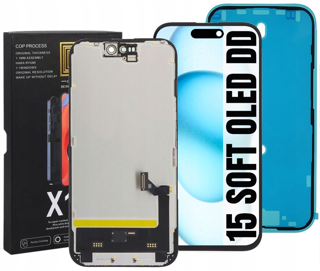 Displej Pro Iphone 15 Soft Oled DD IC Displej Těsnění