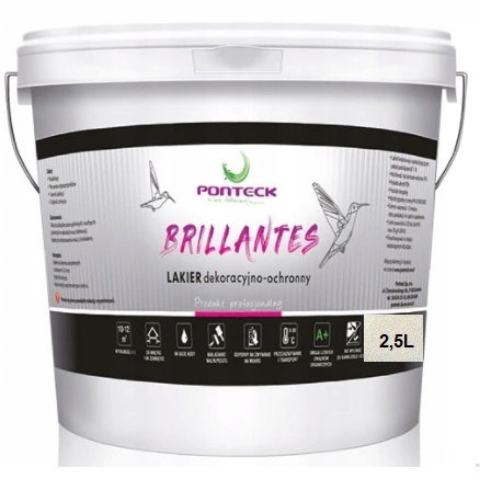 Lakier Z Brokatem Lazura Do Ścian Brokatowa 2,5L