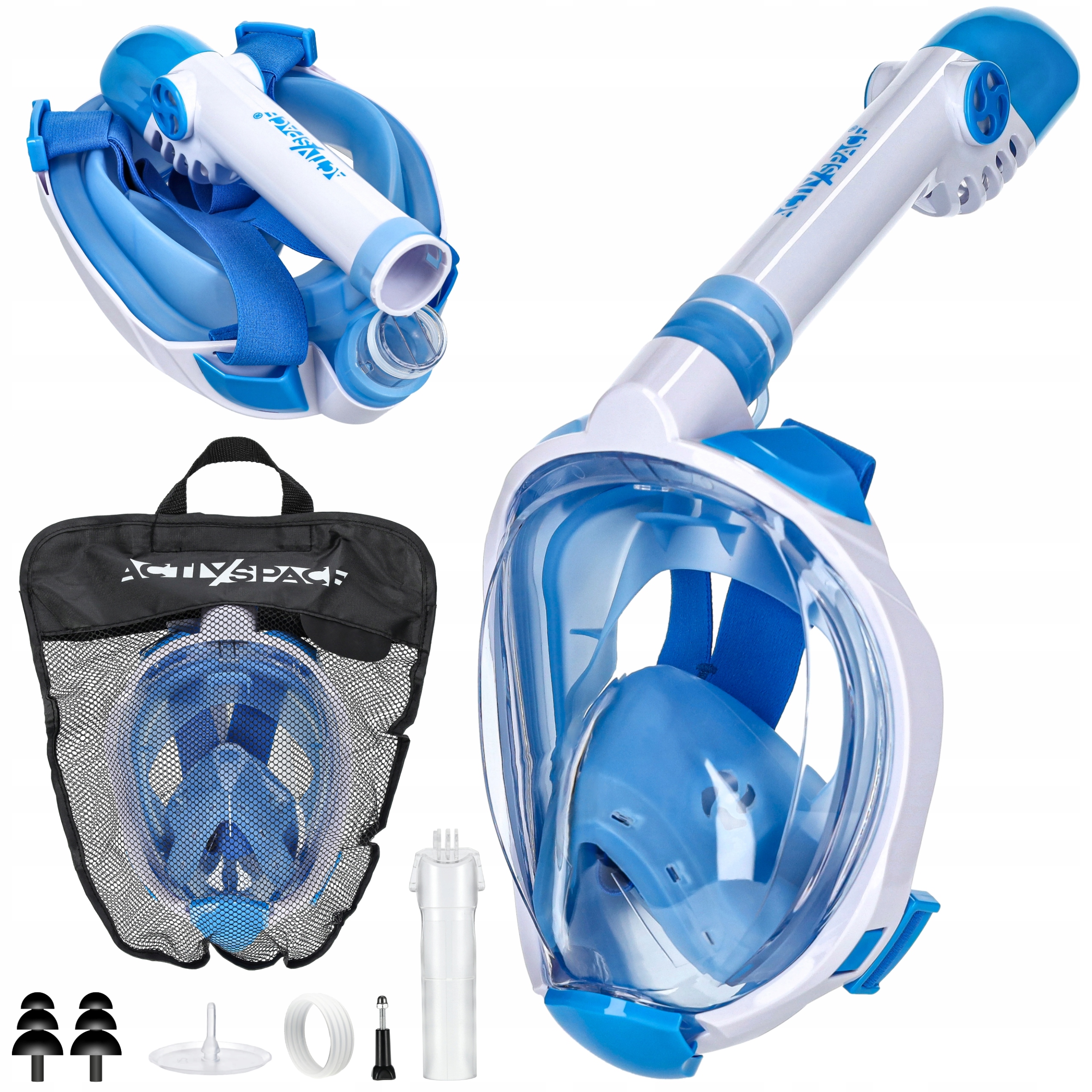 Potápěčské Brýle S Celoobličejovou Trubičkou, Panoramatická, Dry Top Pro Děti