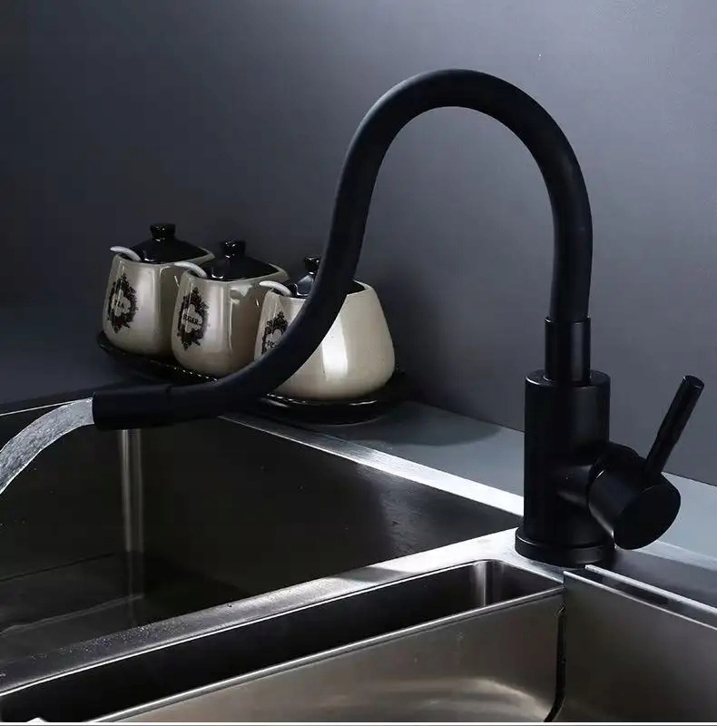 BATERIA KUCHENNA ELASTYCZNA WYLEWKA 360° KRAN GIĘTKA WYLEWKA ZLEWOZMYWAK