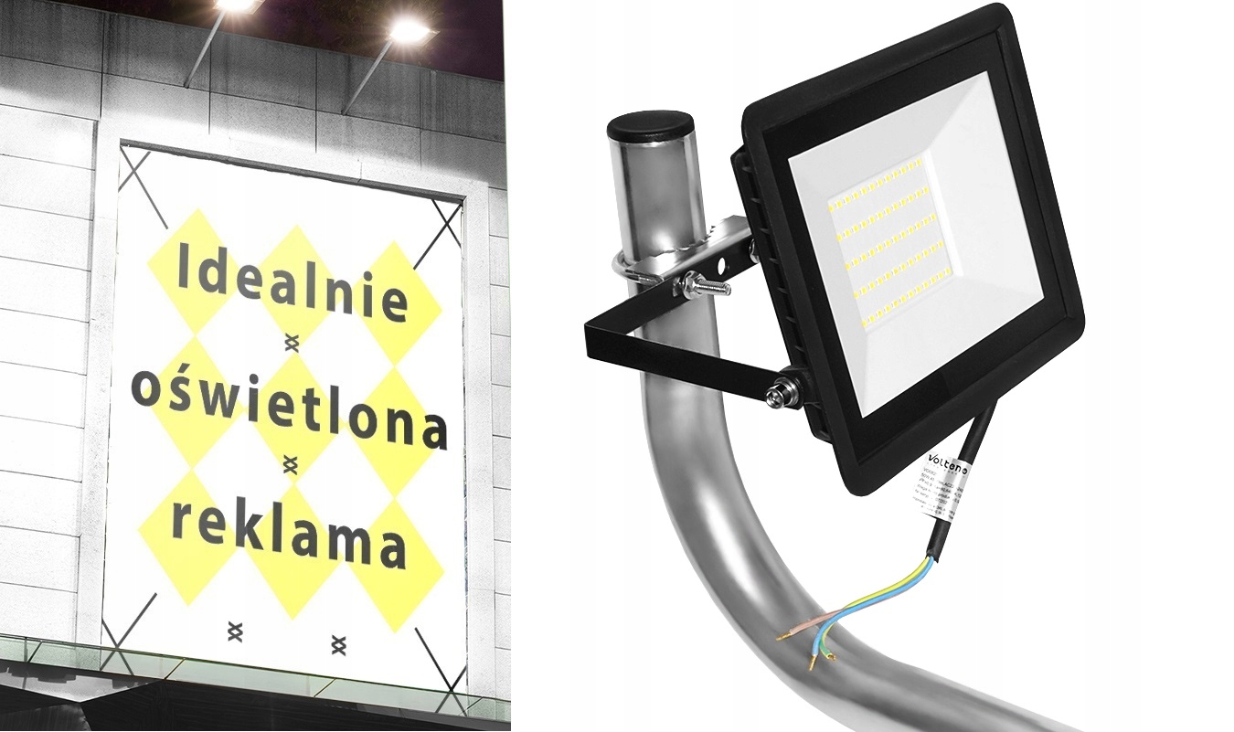 Halogen Led 50W Lampa Montážní Držák Reklamy 40C