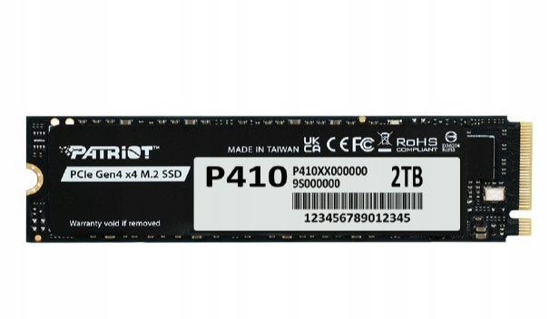 Dysk Ssd Patriot P410 2TB M.2 PCIe Gen4 5000/4500MB/s