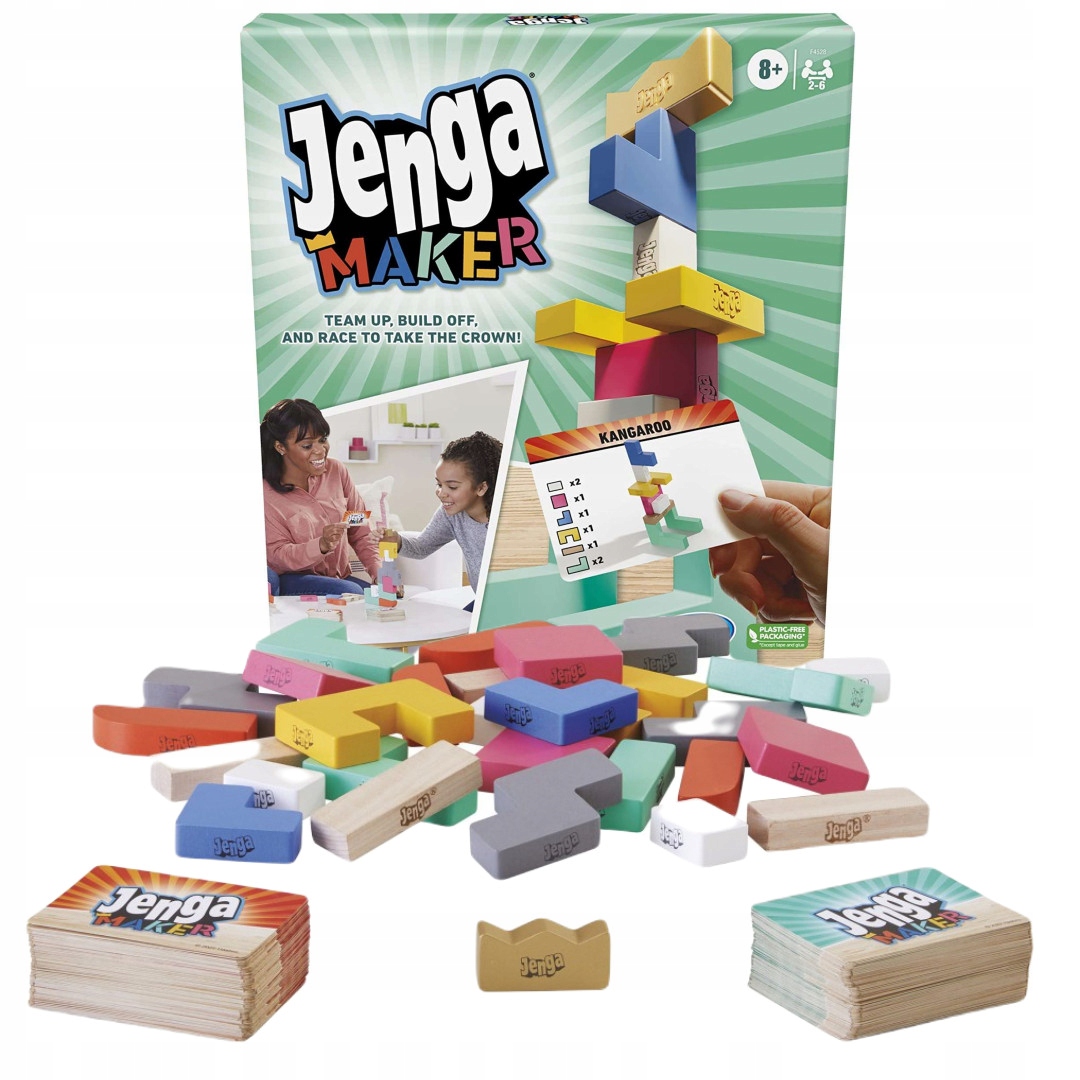 HASBRO GRA ZRĘCZNOŚCIOWA JENGA MAKER KLOCKI