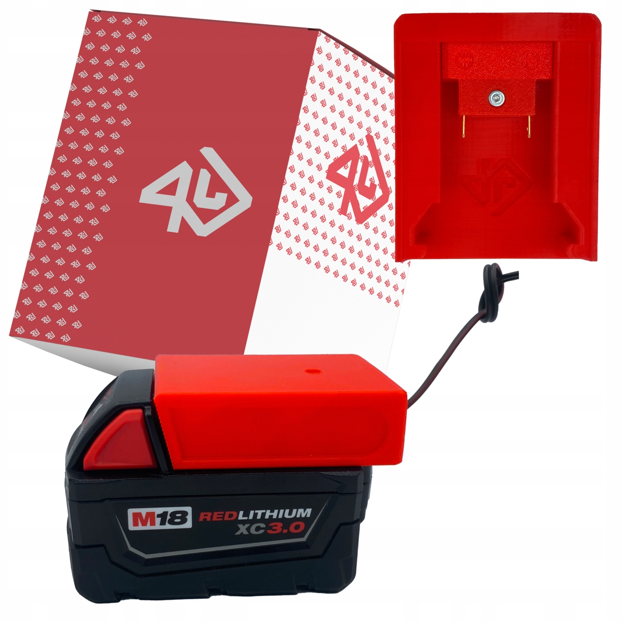 

P4U Adapter do baterii akumulatora Milwaukee M18