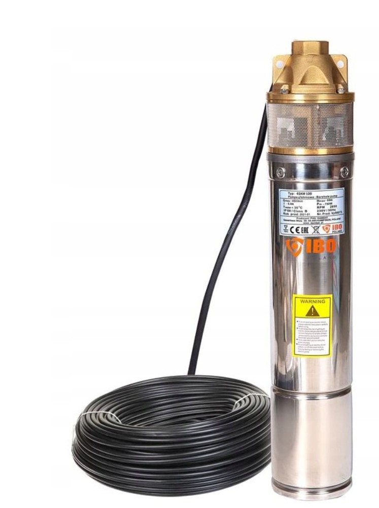 Pompa głębinowa śrubowa Niezawodna 4" SKM150 1,1kW Ibo 50L/min
