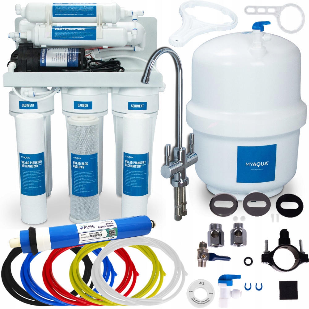 Filtr s Pompou reverzní osmóza RO6 stylový kohoutek