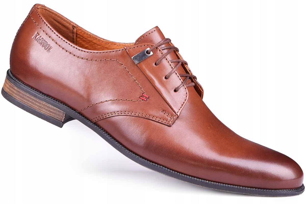 

Buty męskie eleganckie skóra wizytowe KamPol r.44