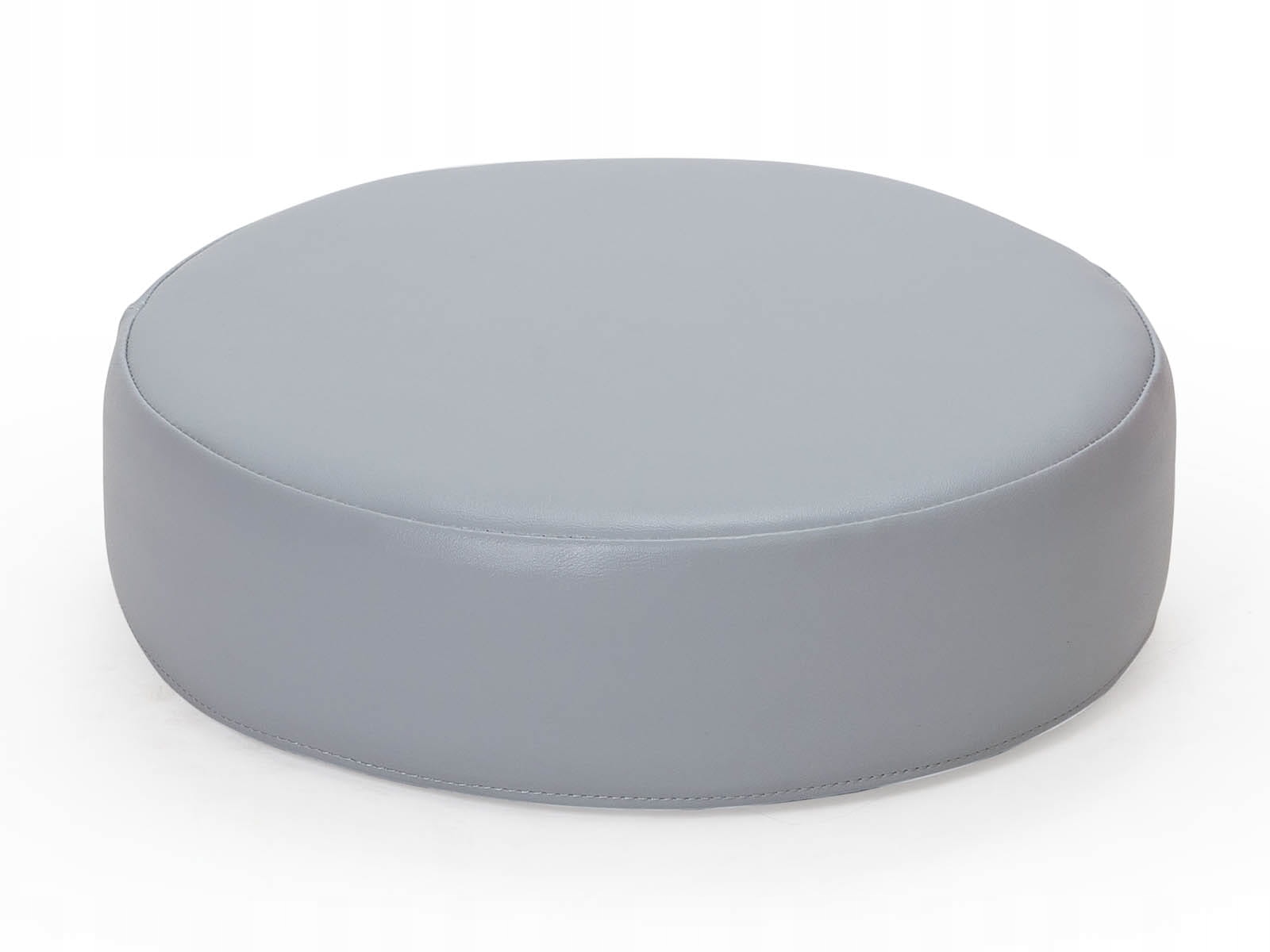 Pufka okrągła - kolor jasnoszary