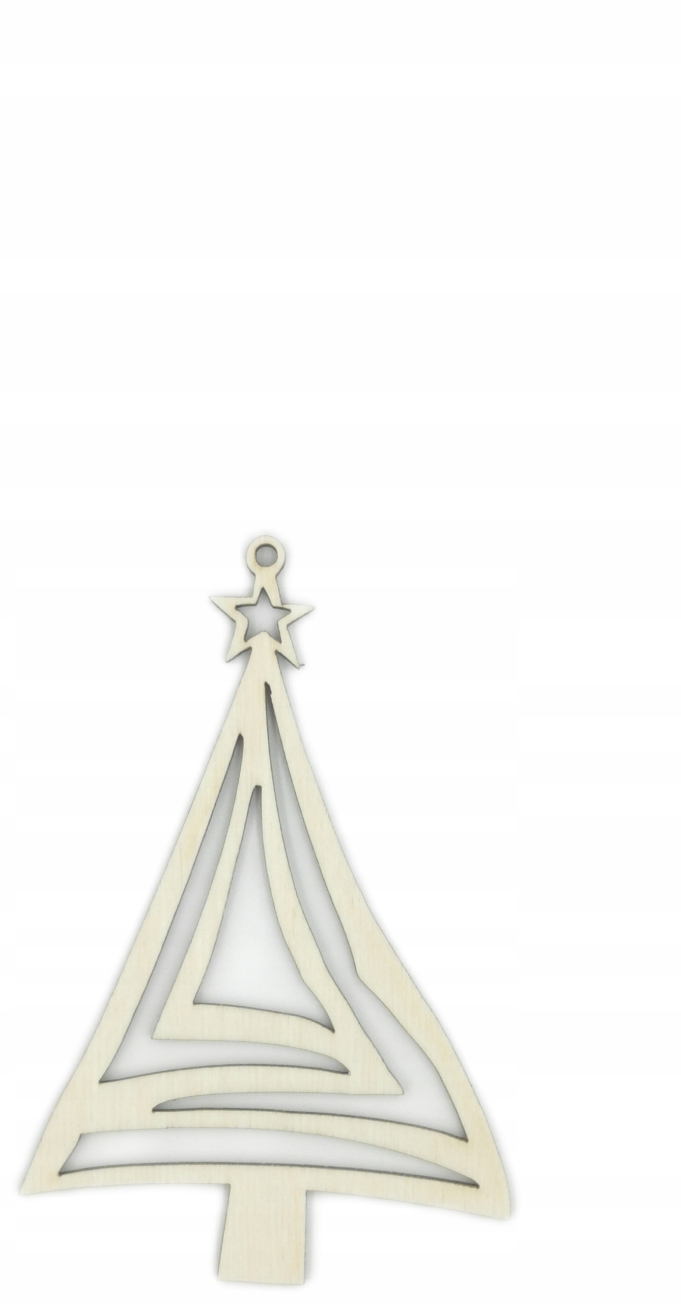 DREWNIANA BOMBKA OZDOBA NA CHOINKĘ SKLEJKA