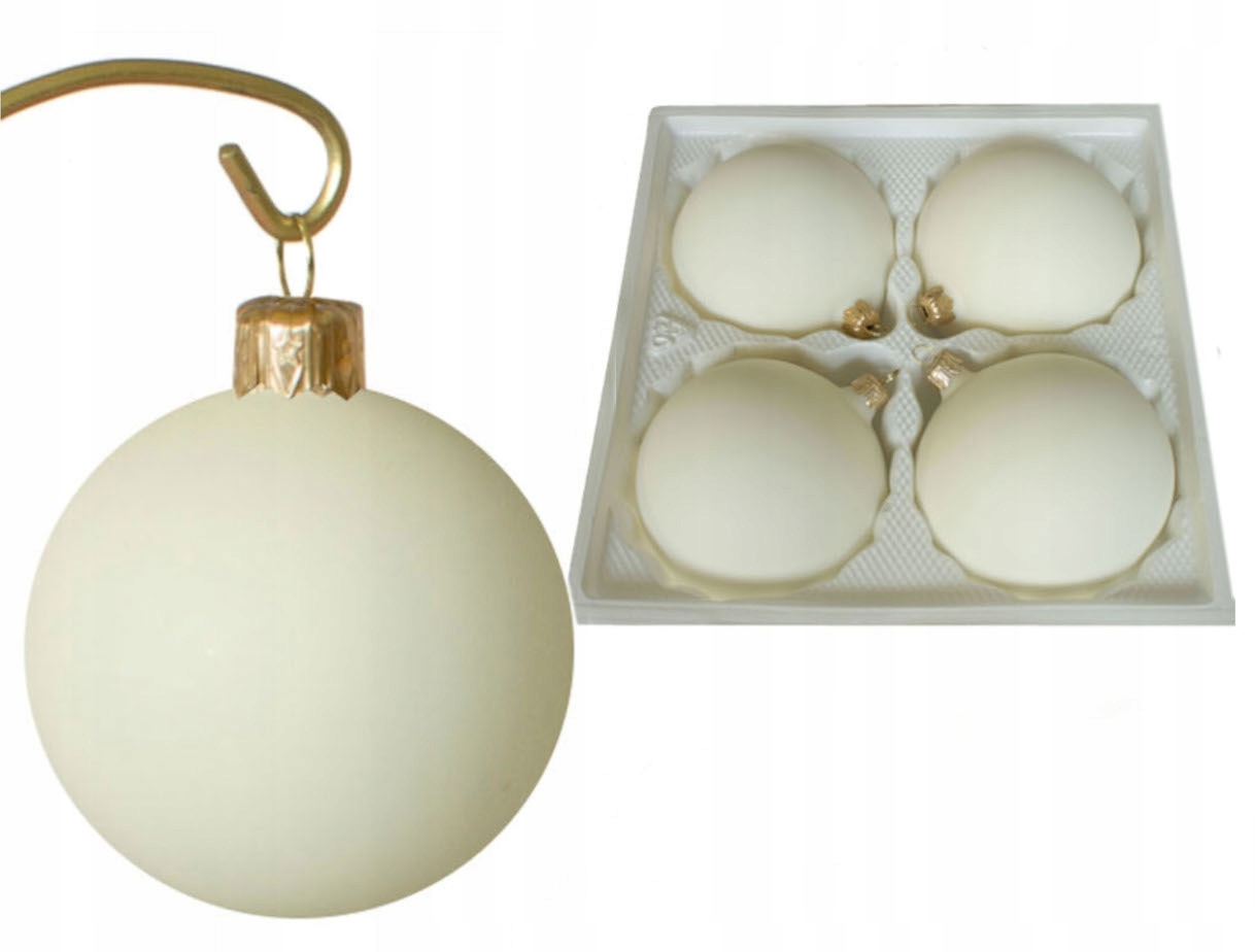 

Bombki choinkowe Szklane 10 cm 4szt Choinka ozdoba