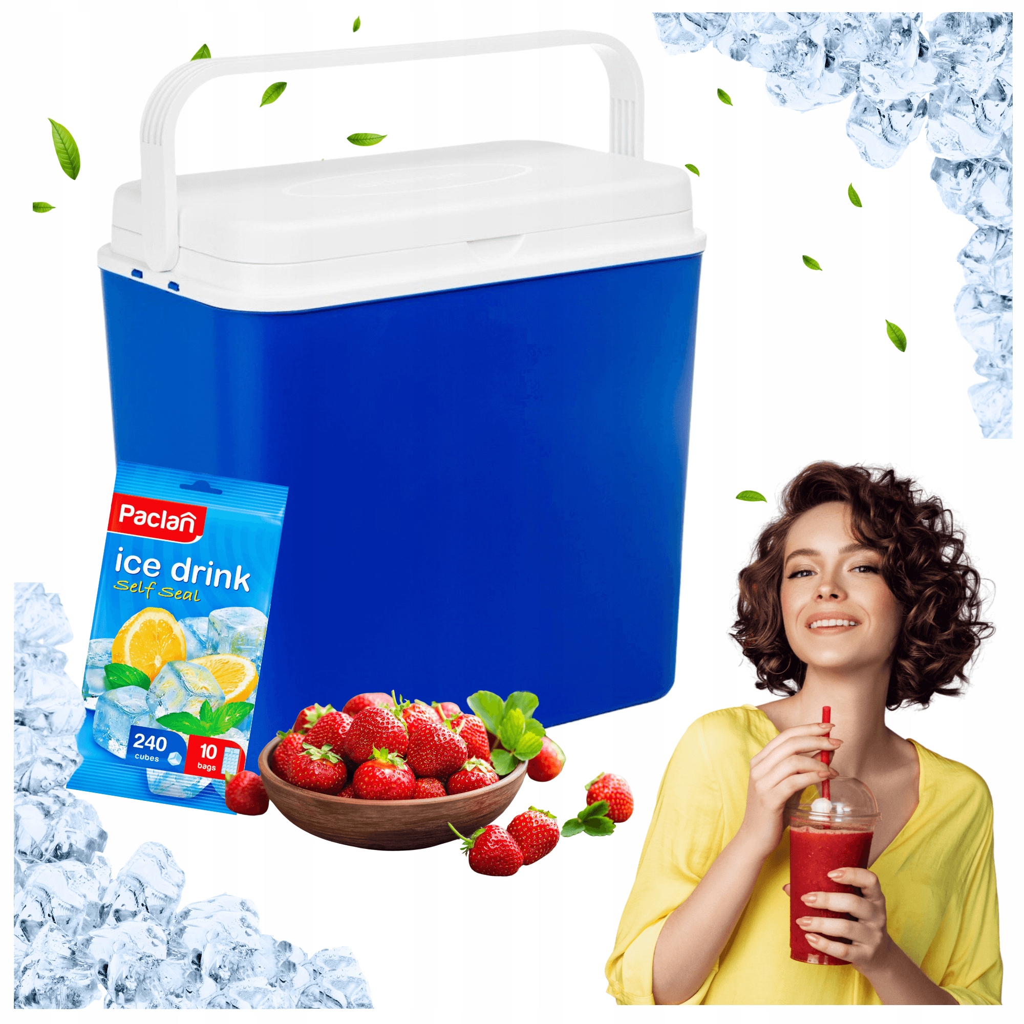 Lodówka turystyczna pasywna na wkłady 30L, Perfekcyjna na biwak