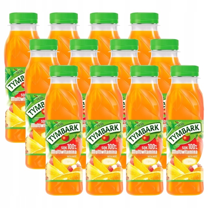 Tymbark Šťáva 100 % multivitamín 300 ml x 12 kusů