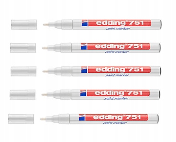 

Marker Olejowy Precyzyjny Edding 751 Biały x 5 szt