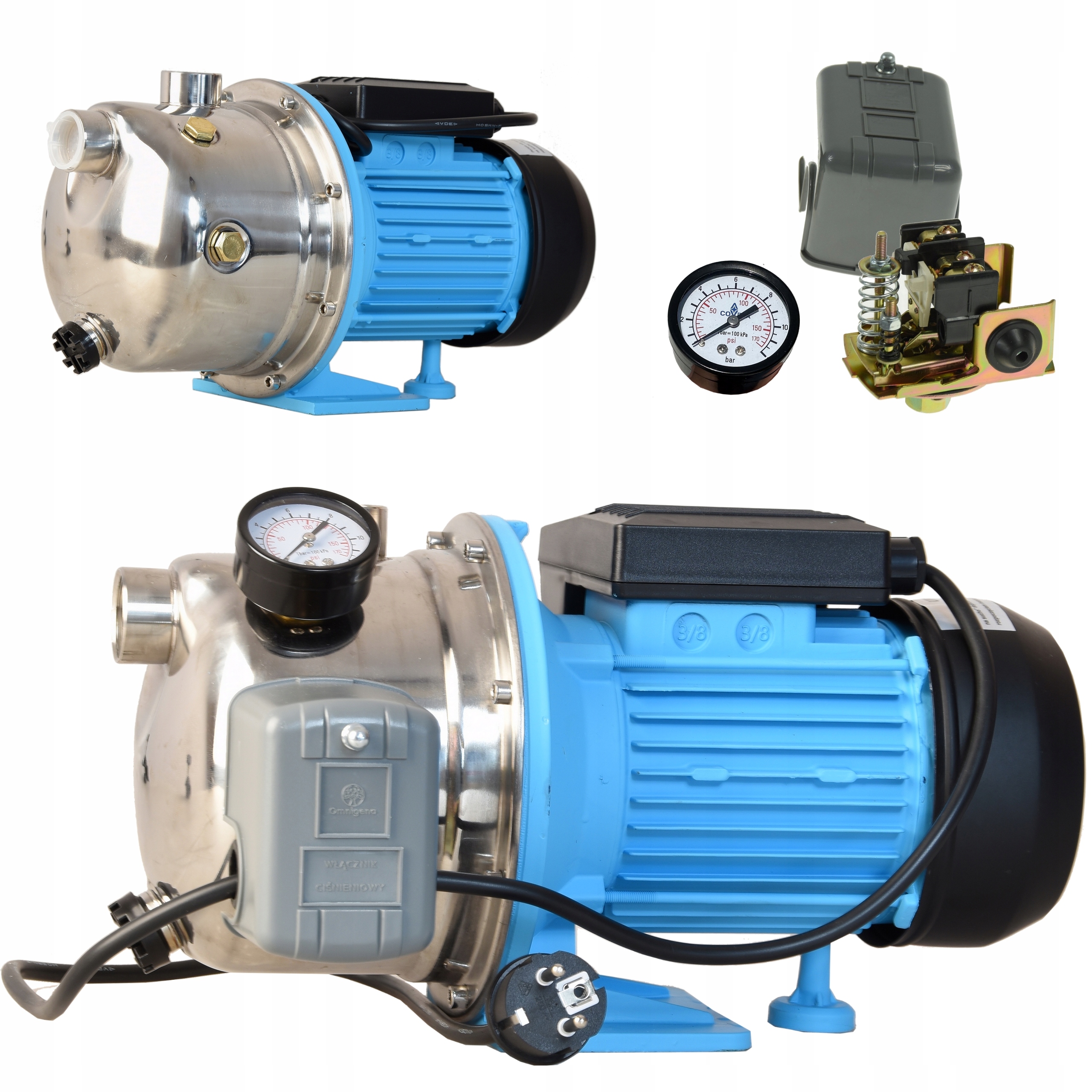 Výkonná Hydroforová Sacia Pumpa Na Vodu 3600 L/h 1100 W S Príslušenstvom V Telese