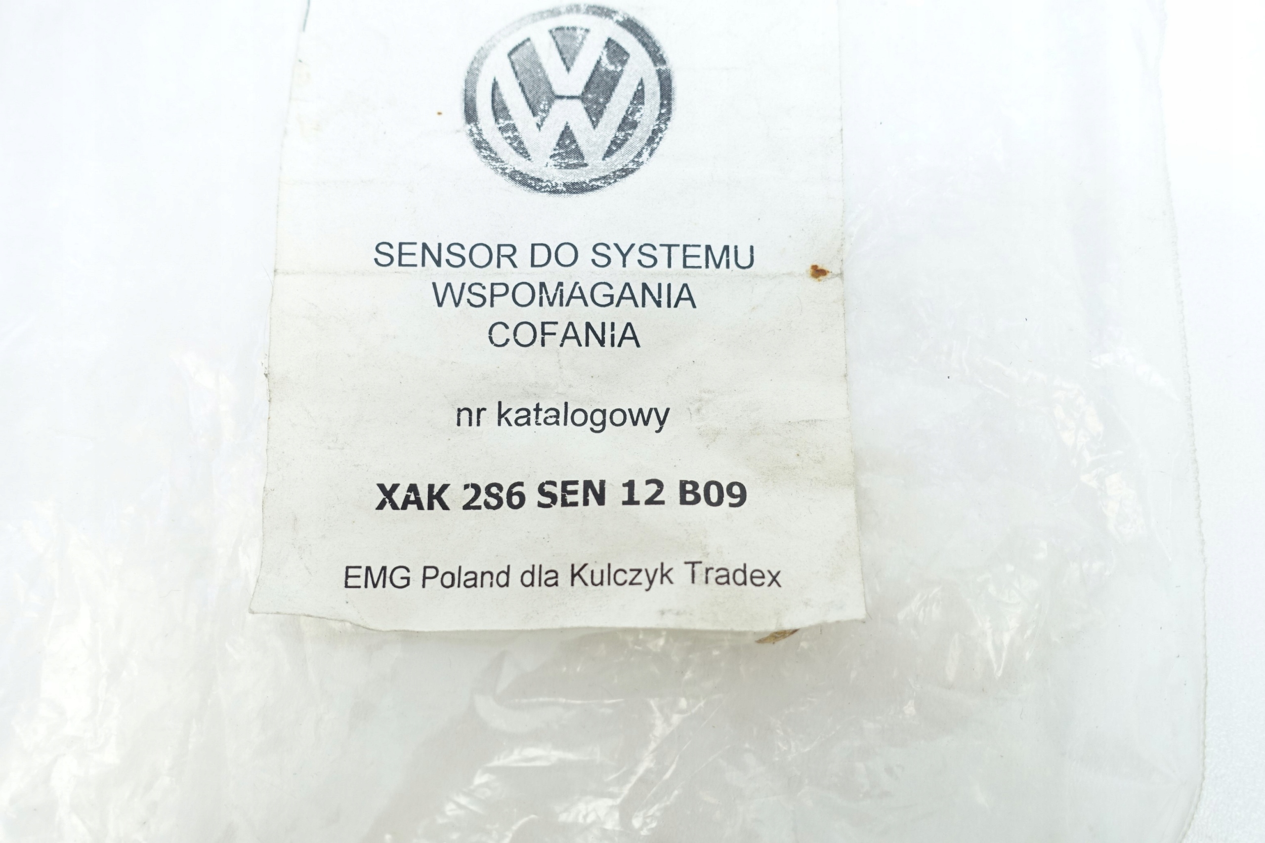SENSOR SERVOSTERZO SYSTEMU di retromarcia VOLKSWAGEN XAK286SEN12B09