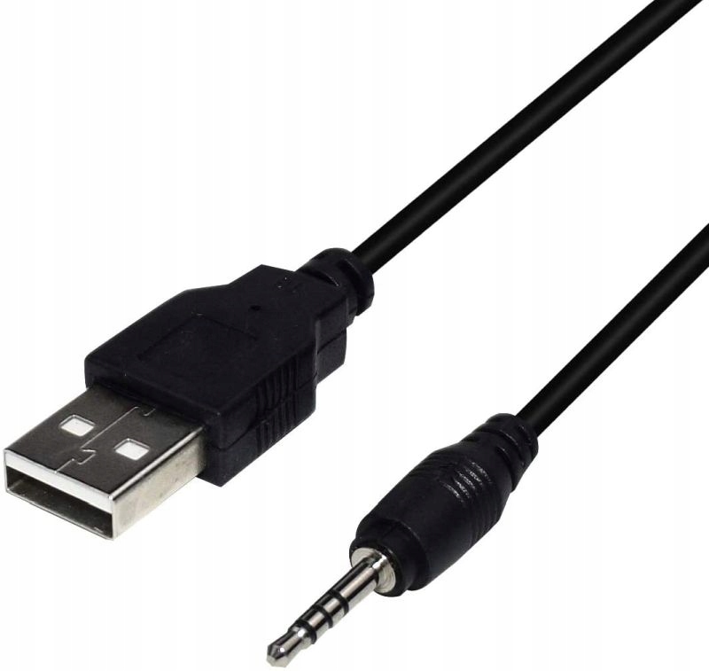 Kabel USB 2.0 do Mini Jack 3,5mm Aux 1m Marka WulkanCenPL