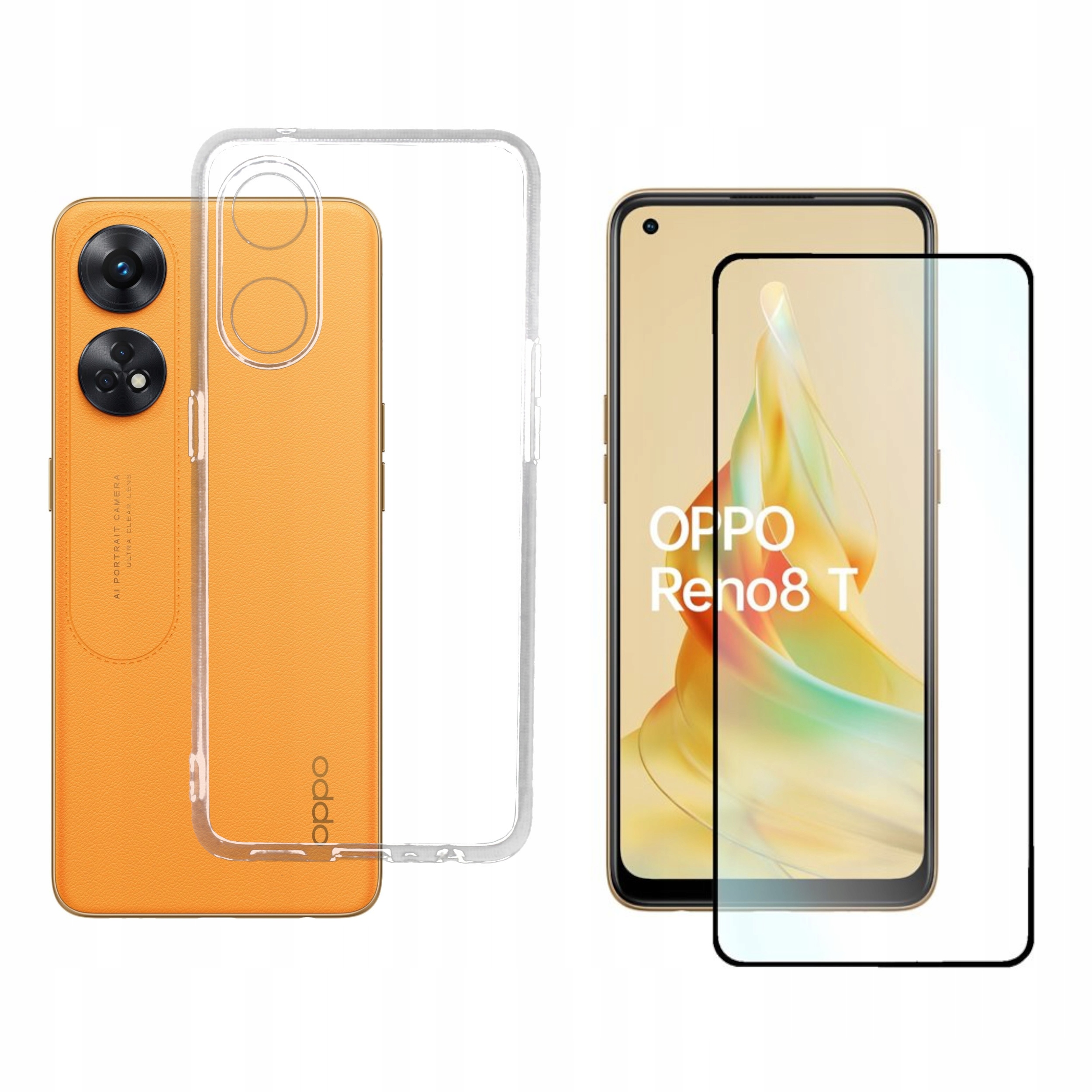 

Etui do Oppo Reno 8T 4G Jelly bezbarwne 2mm +szkło