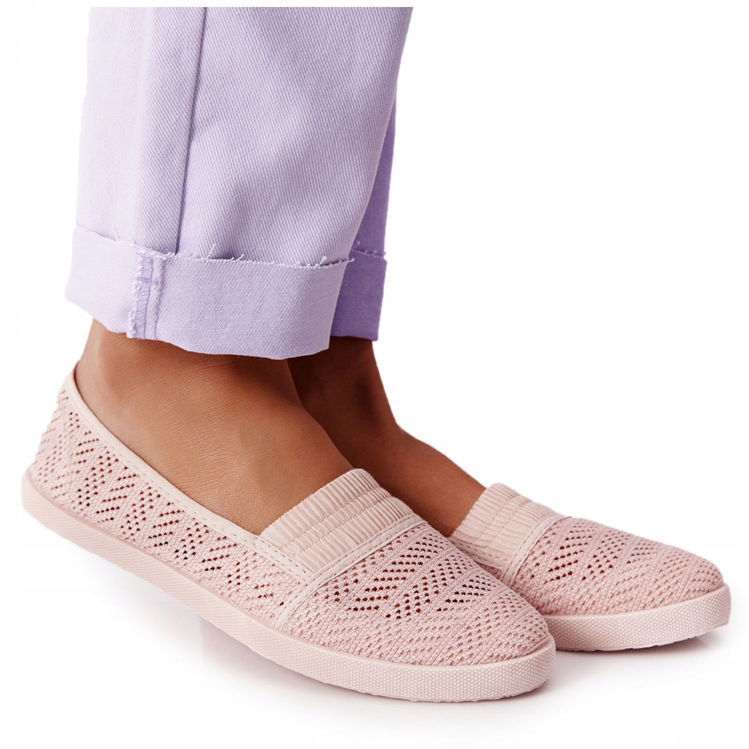 

Ażurowe Wsuwane Tenisówki Slip-On Chillout r.39