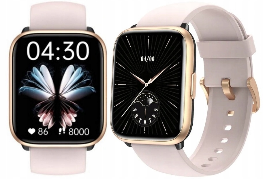 Smartwatch Zegarek Damski Polskie Menu Rozmowy Ciśnienie Puls Sport Zdrowie