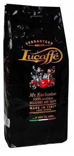Kawa ziarnista Lucaffe Mr. Exclusive 100% Arabika 1kg Oryginalna Włoska
