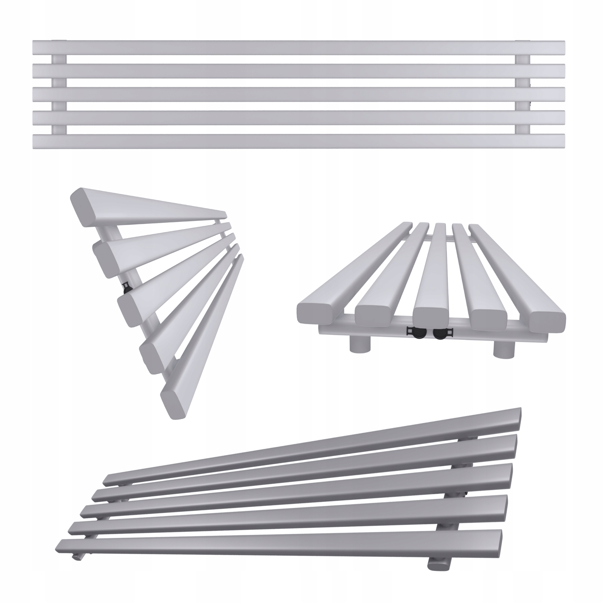 Horizontální Radiátor Horizont 5 37x180 Šedý