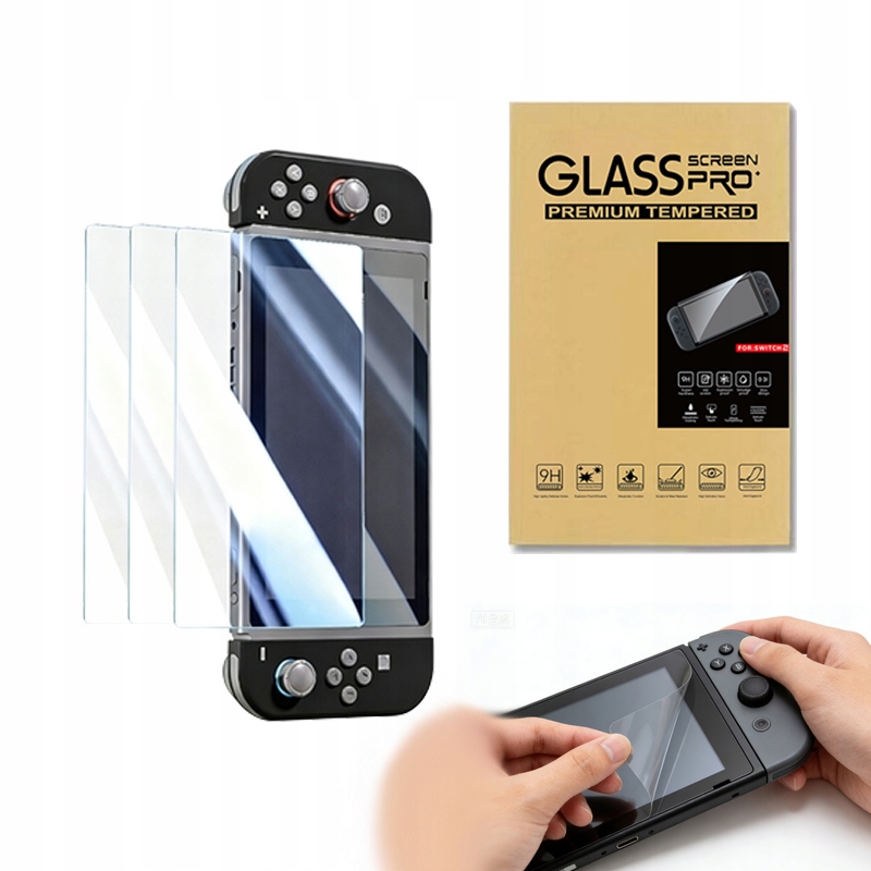 SZKŁO HARTOWANE 9H NA EKRAN DO NINTENDO SWITCH 2 - OCHRONA PREMIUM