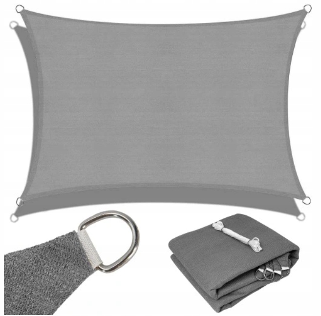 

Żagiel Przeciwsłoneczny Ogrodowy Prostokąt 4x3m