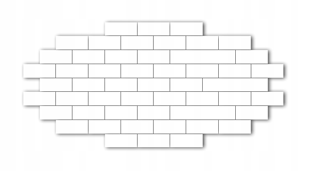 

Pleksa dekoracyjna cegła biała 139,5x67 cm