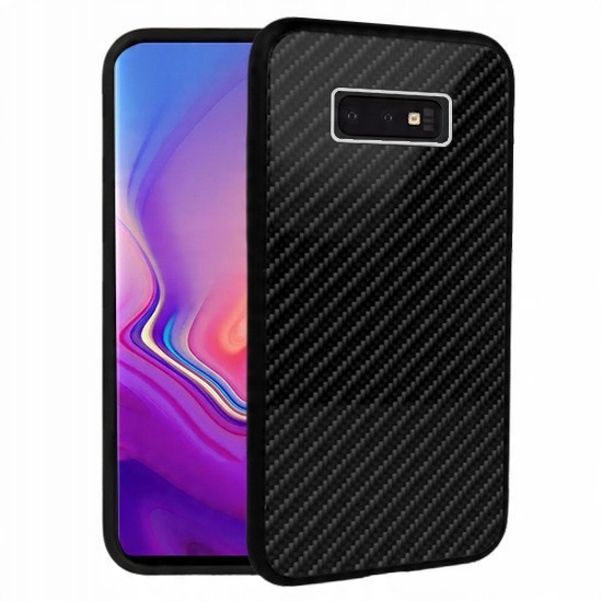 

Etui Do Galaxy S10E SM-G970 Pokrowiec Glass Carbon