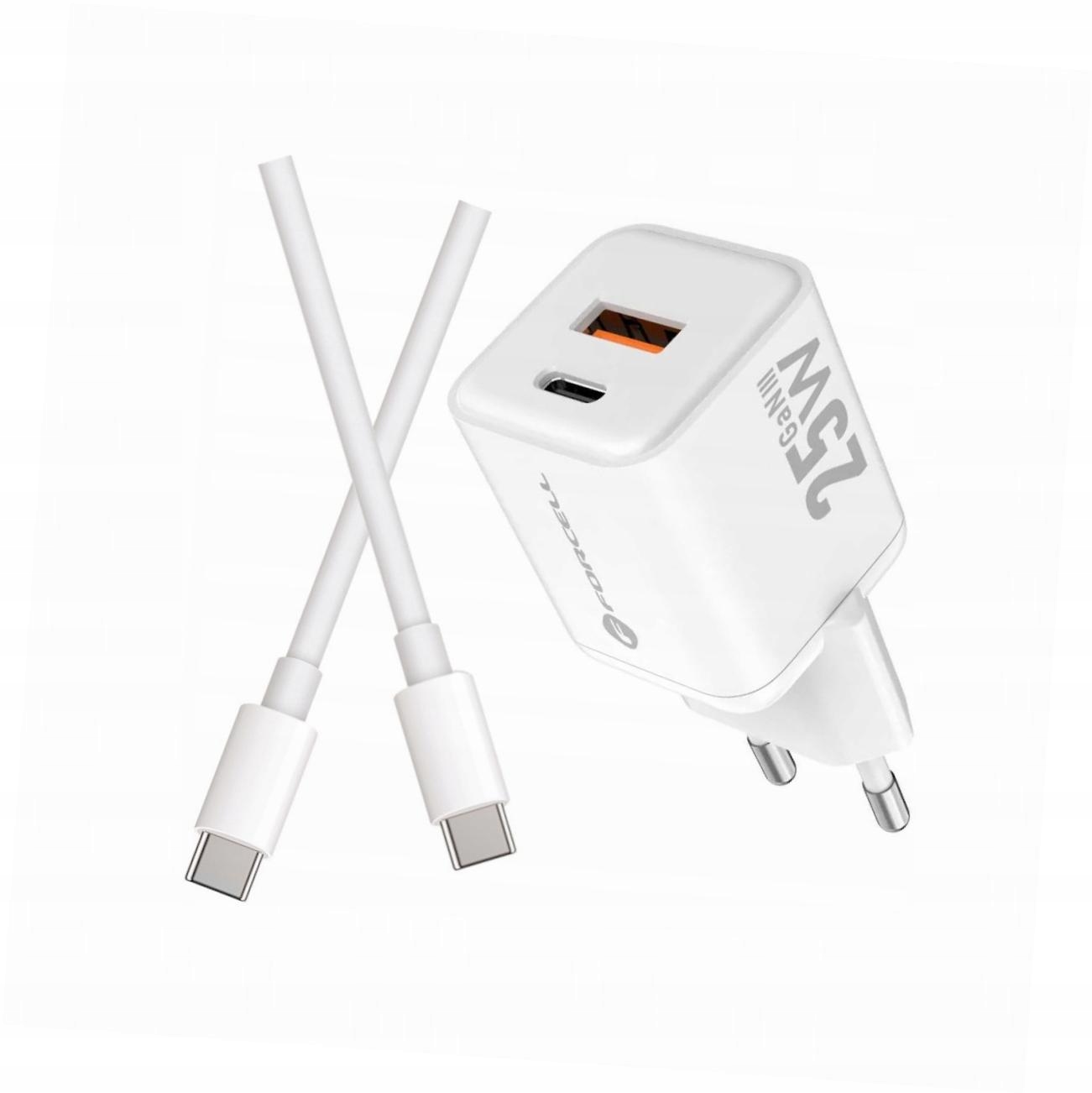 Szybka ładowarka Gan 25W 2 porty z kablem Usb-c do Samsung A16