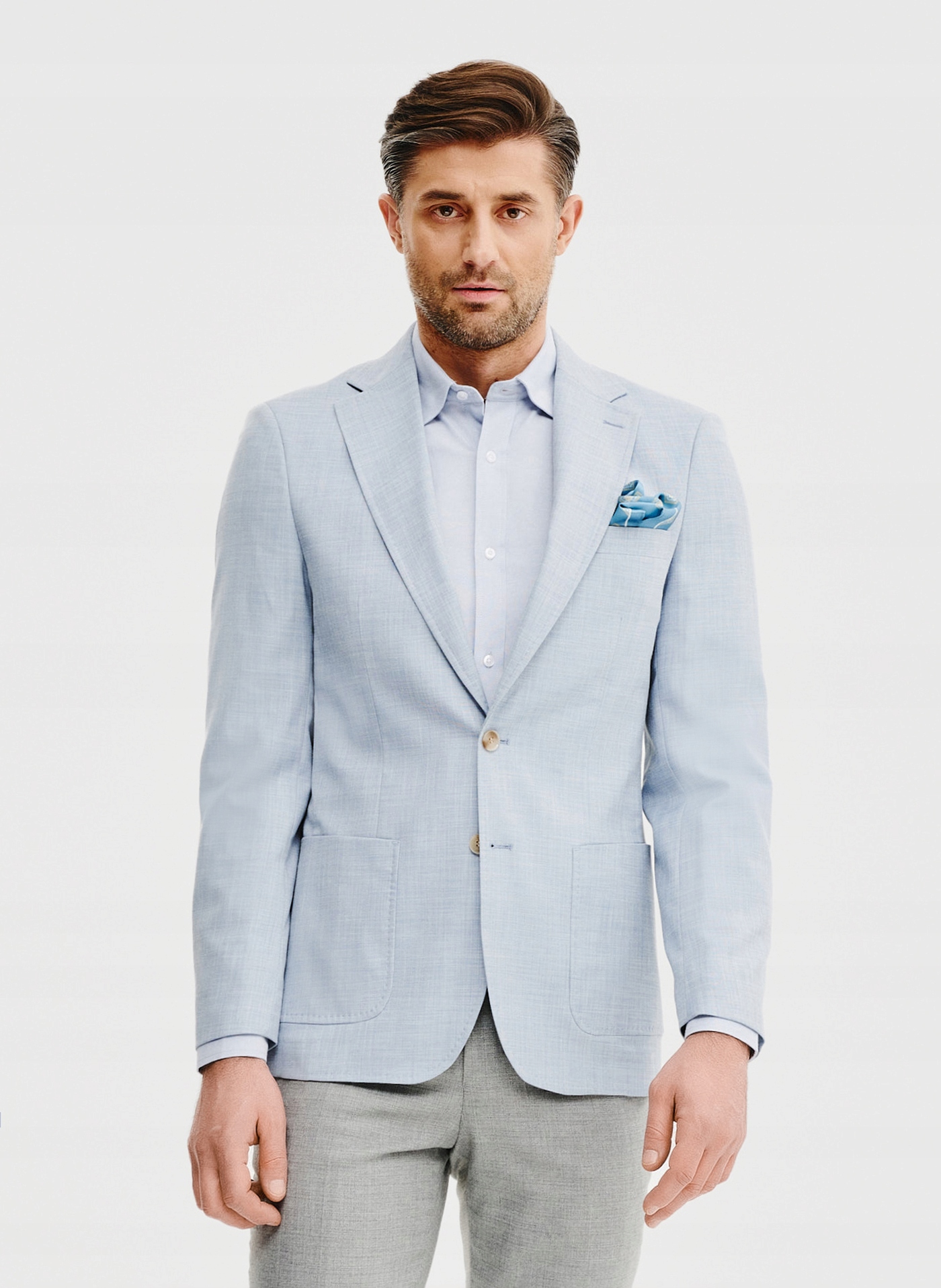 Modrá sako Slim Fit Pako Lorente vel