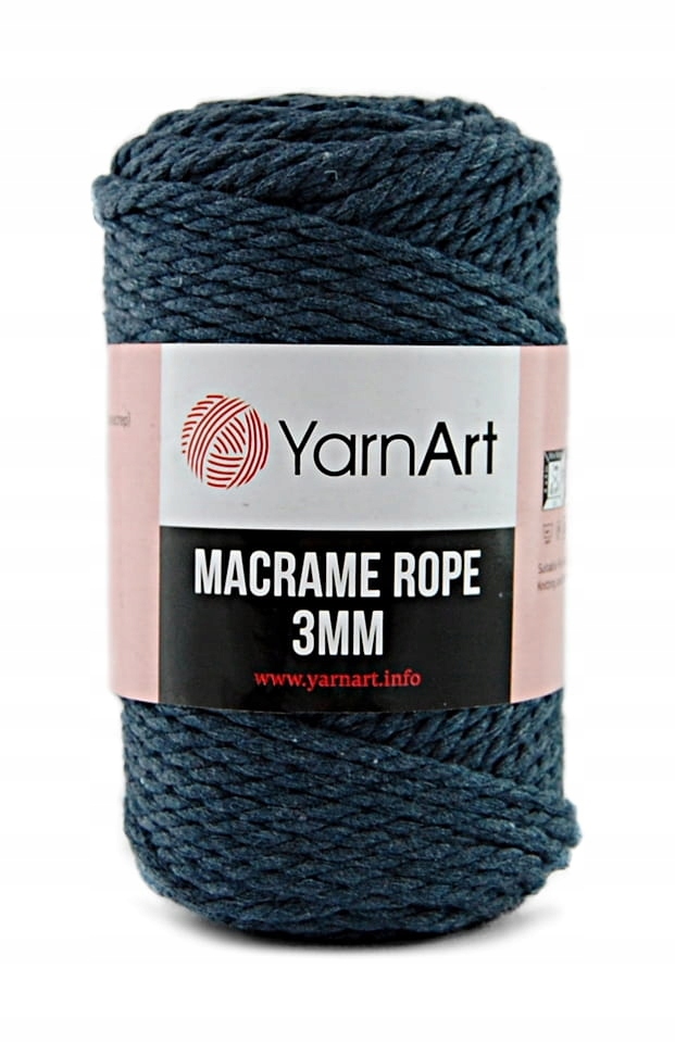 Sznurek YarnArt Macrame Rope 3 mm 761 fumo
