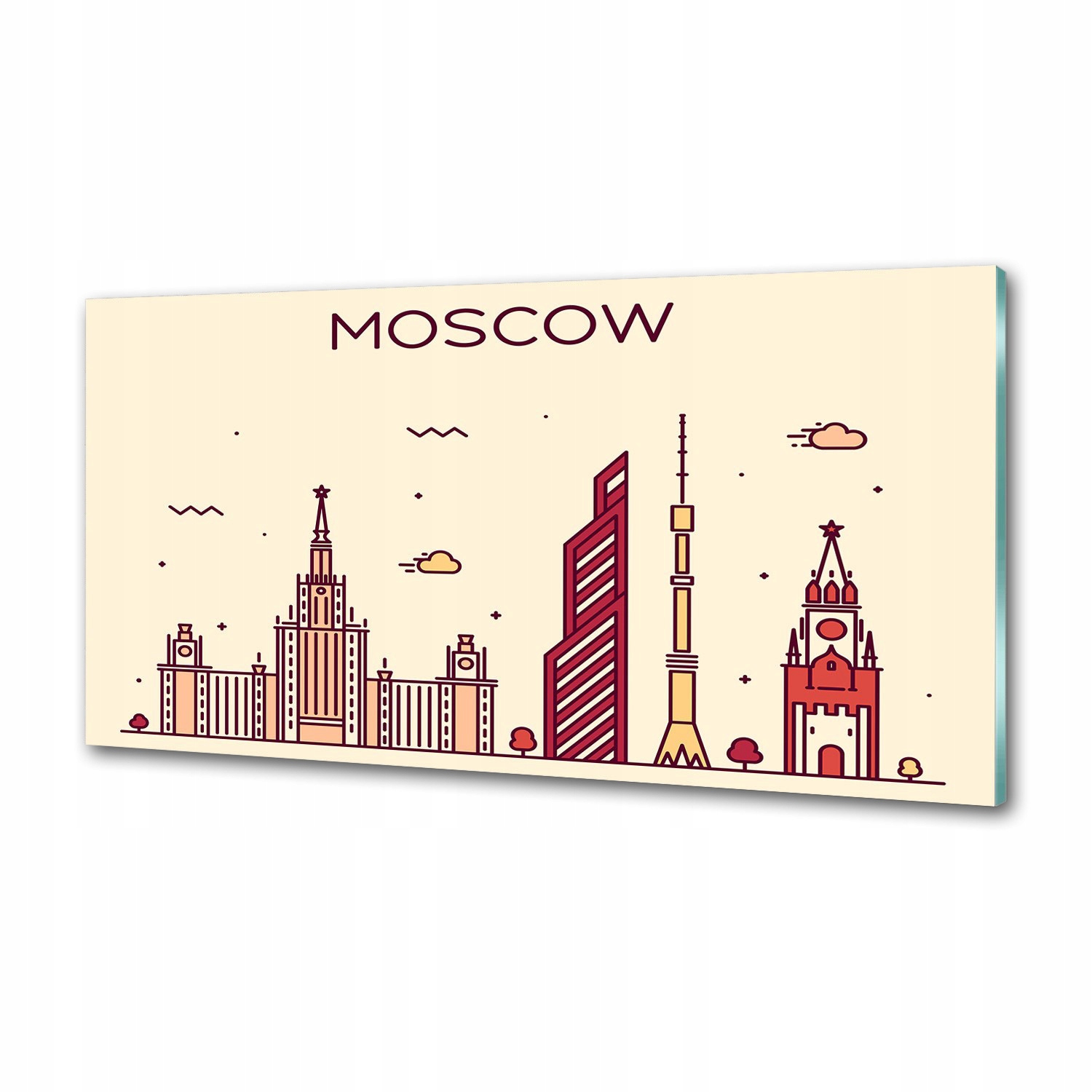 Panel do kuchyne Moskva budovy 120x60 cm Lepidlo