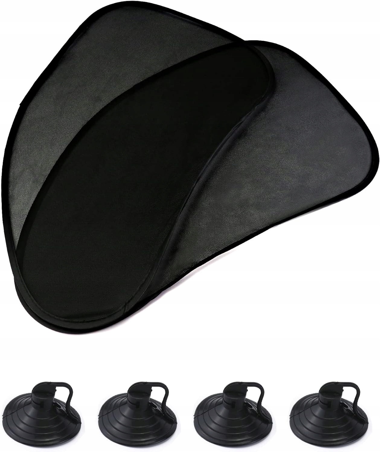 OSŁONA PRZECIWSŁONECZNA UV SAMOCHODOWA UNIWERSALNA 65x38CM Z PRZYSSAWKAMI Stan opakowania oryginalne