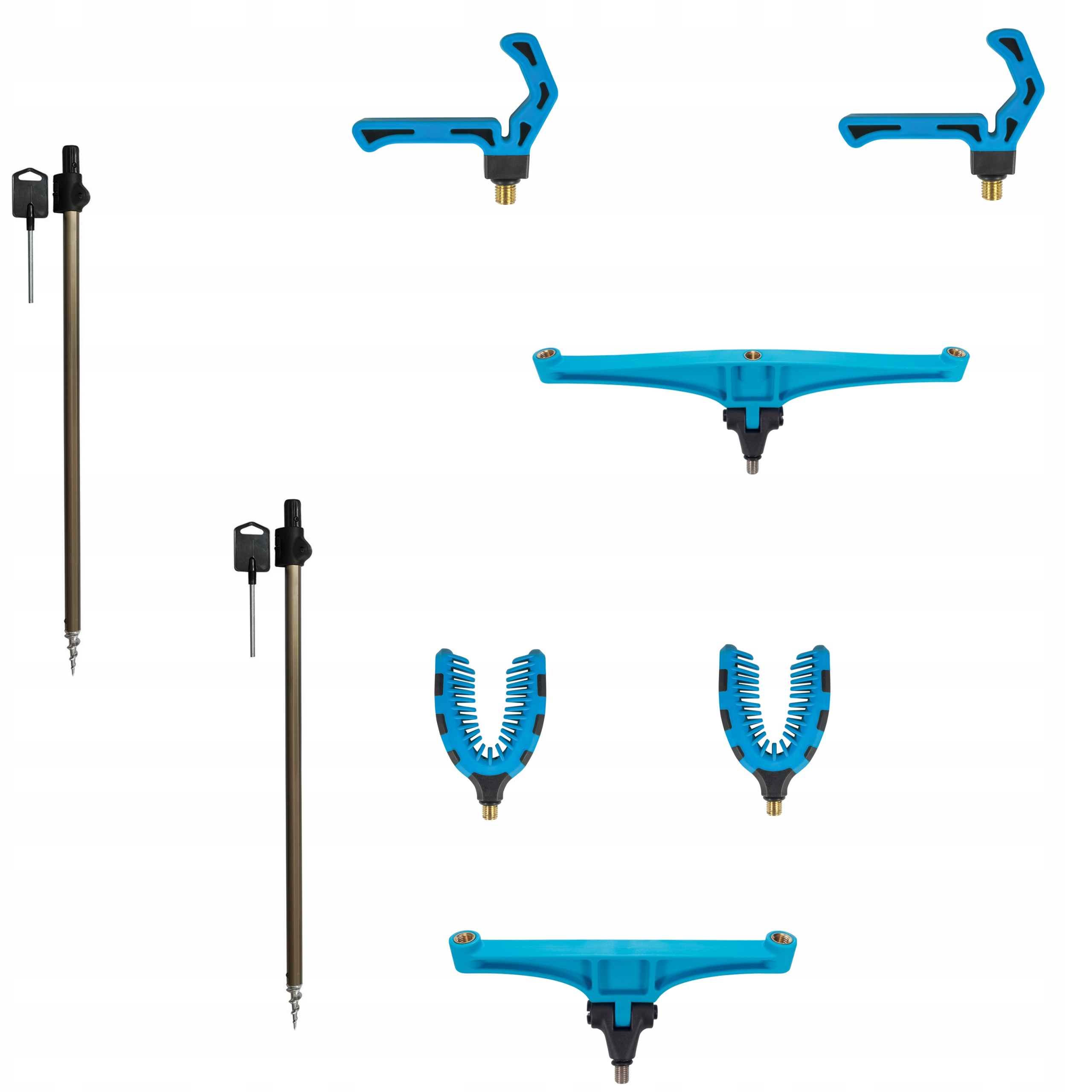 Zestaw Podpórek Feeder Lorpio Blue Przód , Tył Na 2 Wędki Max Full