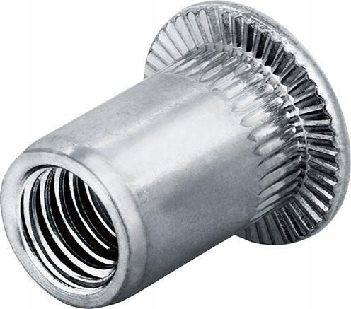 Oceľové nitovacie matice, plocho-okrúhla hlava M10, rozsah 0,5-7,1 mm, Goebel