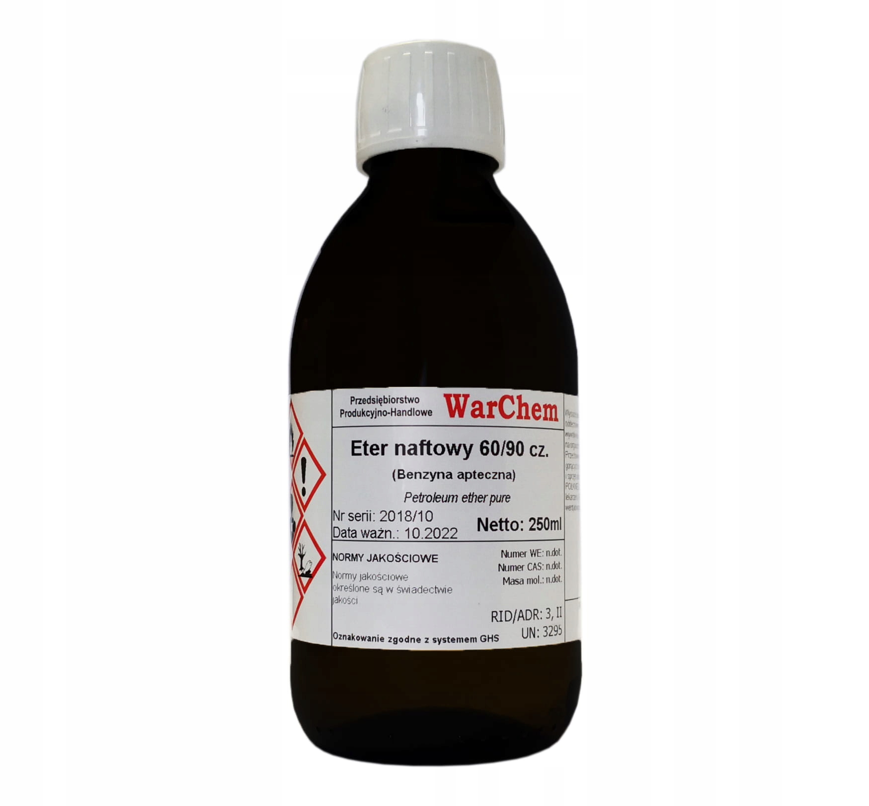 

Eter Naftowy 60/90 (benzyna Apteczna) 250ml