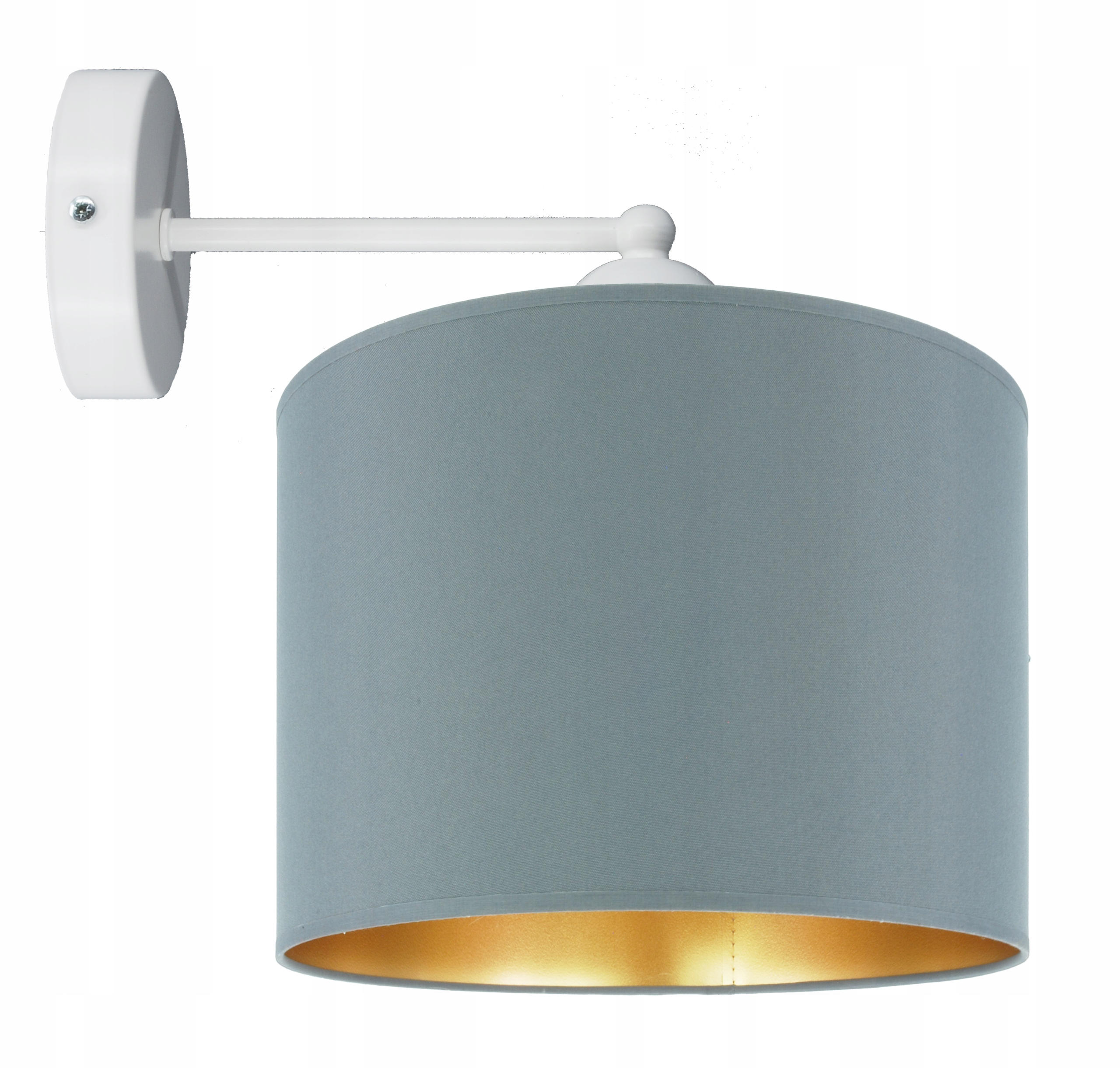 Moderní nástěnná lampa šedé stínidlo 20 cm, obývací pokoj, Led Novinka