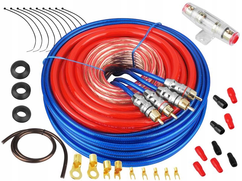 Sada kabelů pro automobilový zesilovač 9,7 mm2 Ltc LXLTC01