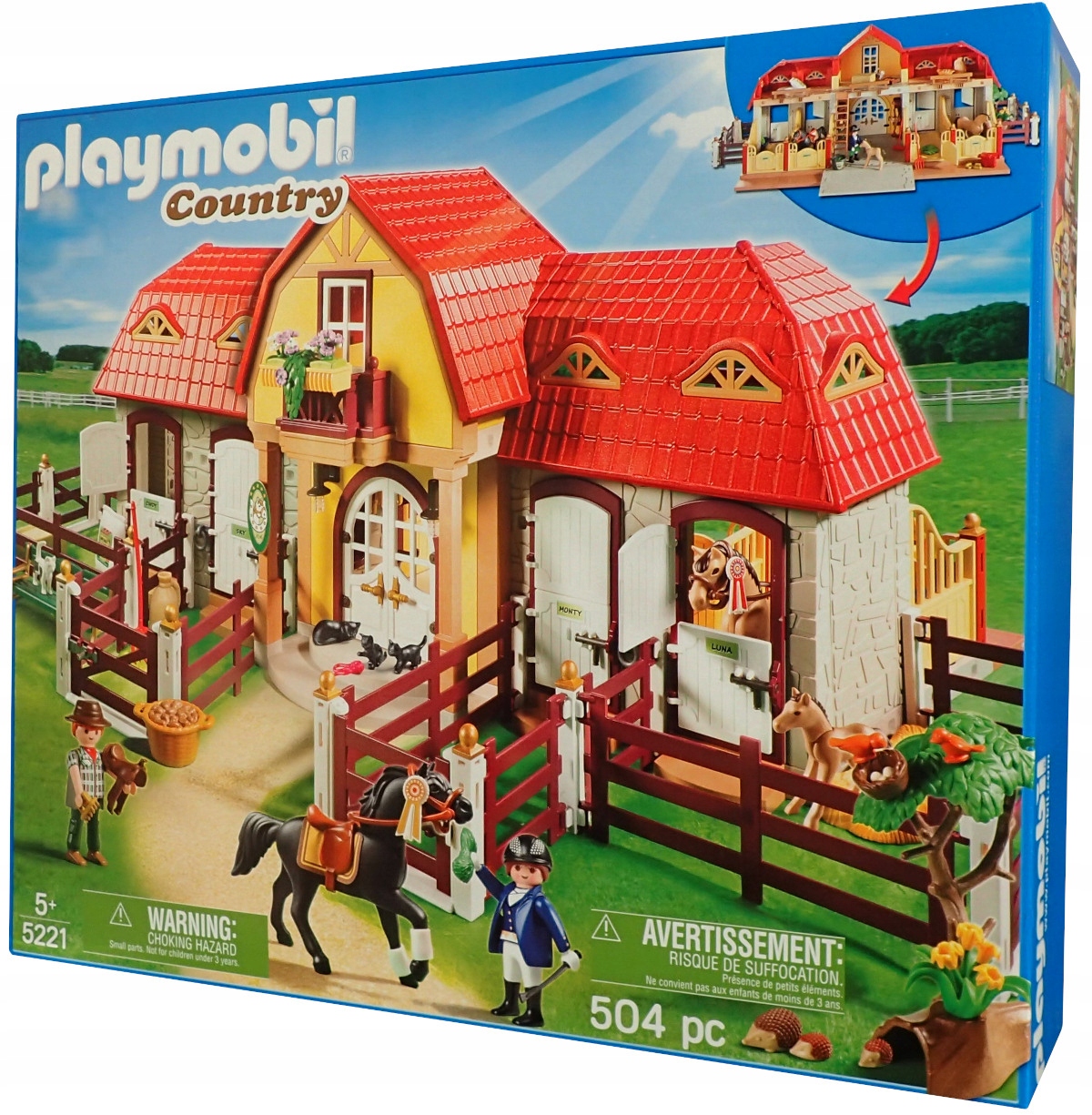 

Playmobil 5221 Duża Stadnina Koni Zwierzęta Klocki