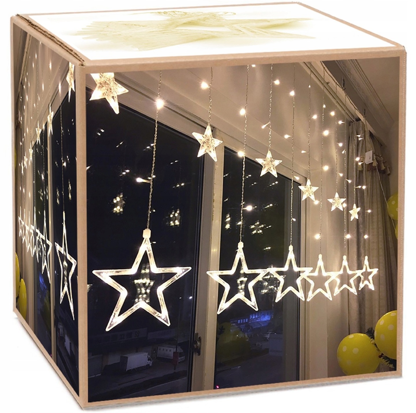 

Gwiazdy Girlanda Lampki Kurtyna Wiszące Sople Led