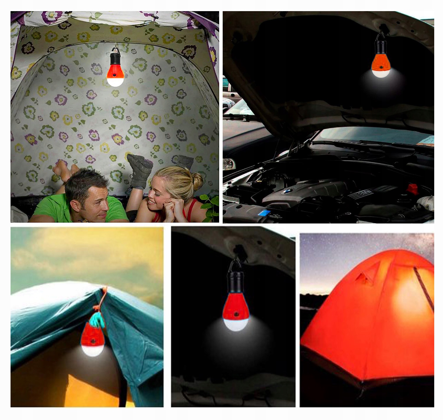 ŻARÓWKA NA BATERIE LAMPKA LED WISZĄCA DO NAMIOT 06 Marka Efox