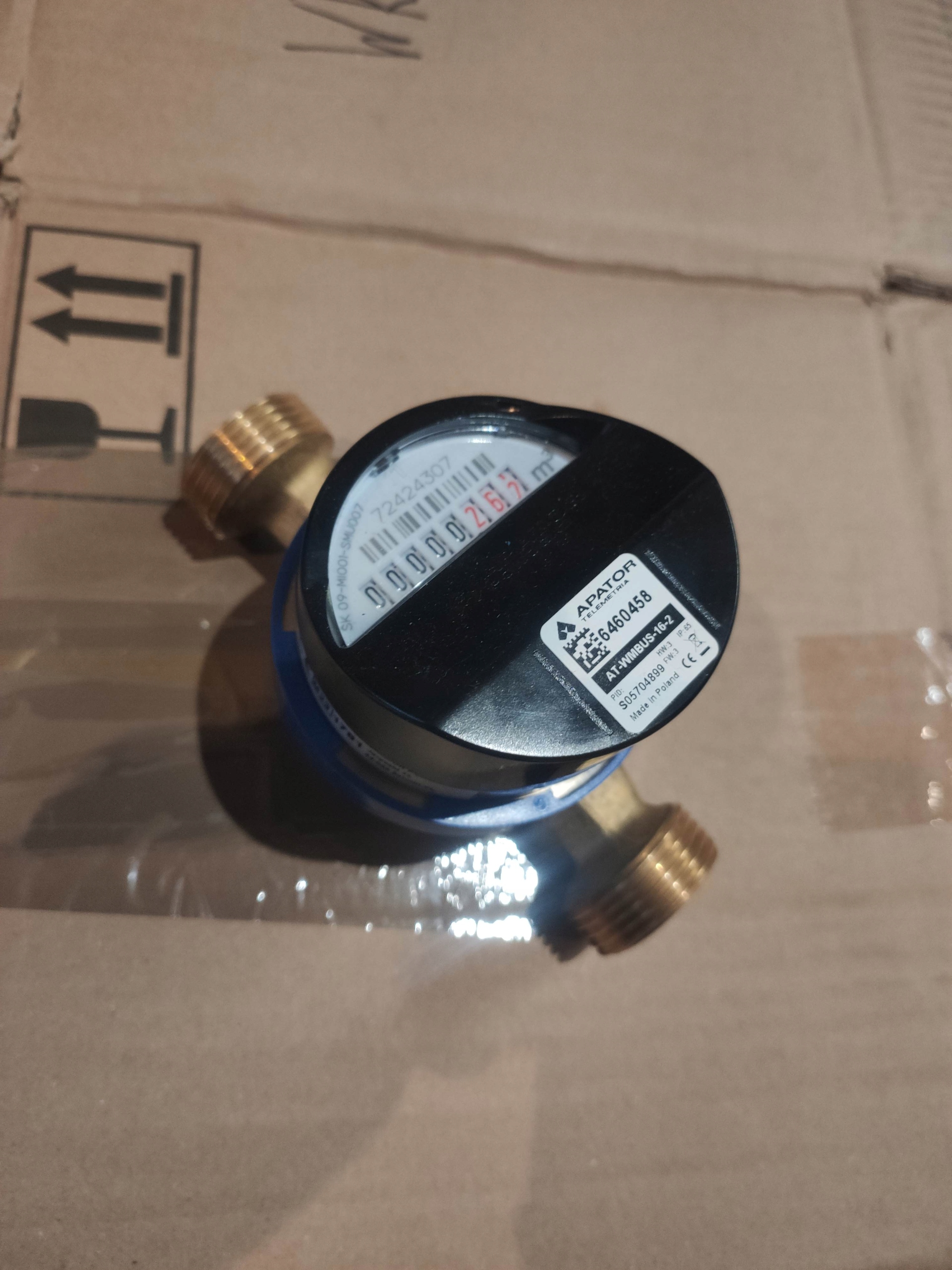 WODOMIERZ WODY ZIMNEJ APATOR SMART JS4-02 4.0 DN20 3/4 Z NAKŁADKĄ RADIOWĄ